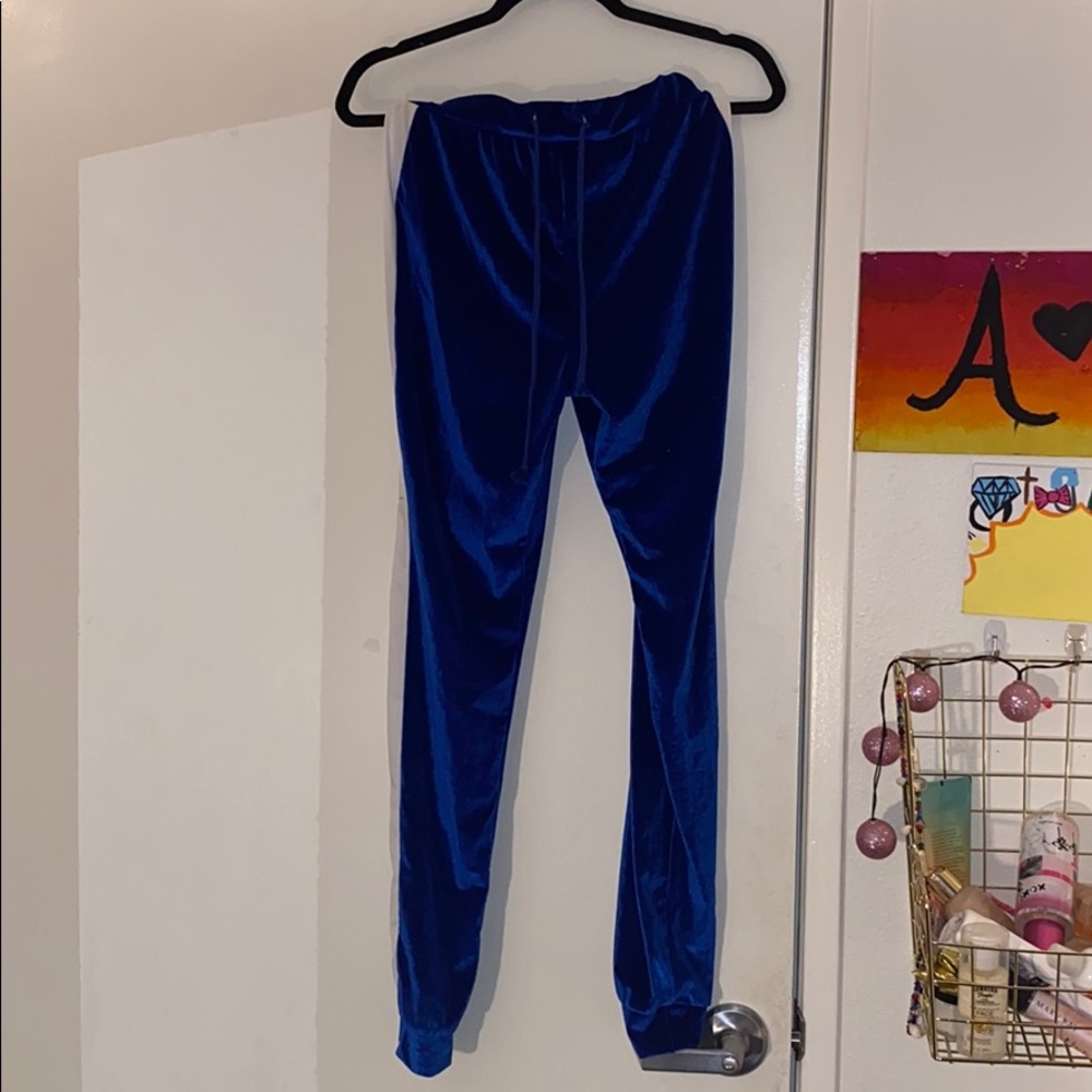 Colorblock zipper bodysuit & drawstring pants set